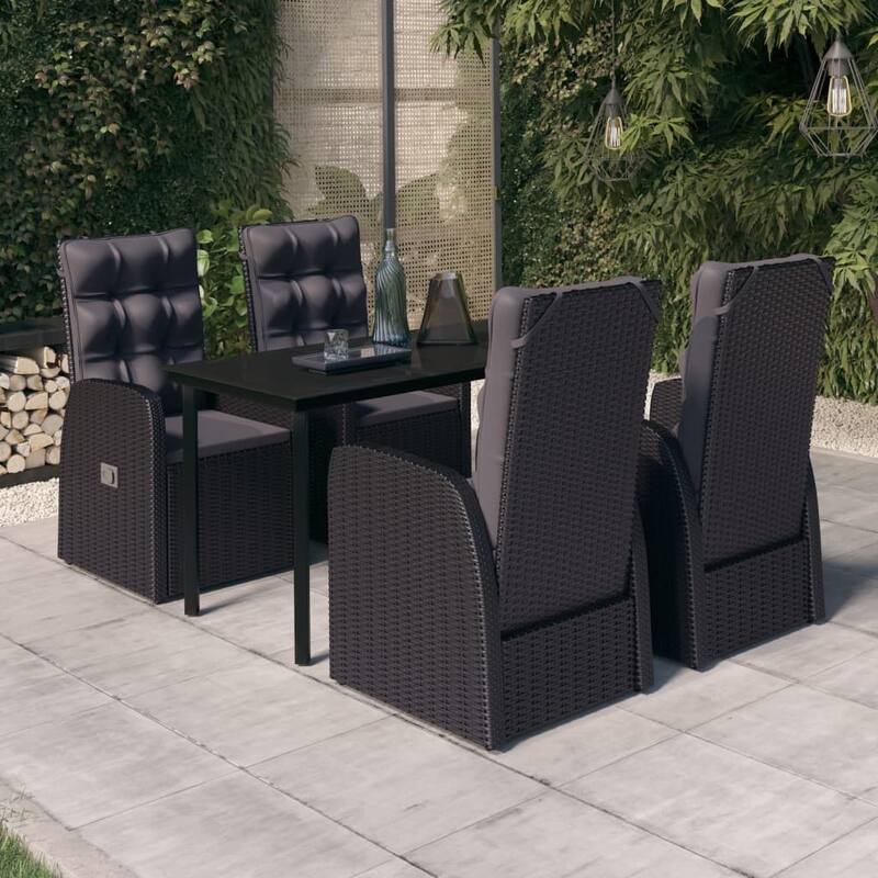 vidaXL Patio Dining Set Outdoor Dining Set Table and Chair Set for Garden