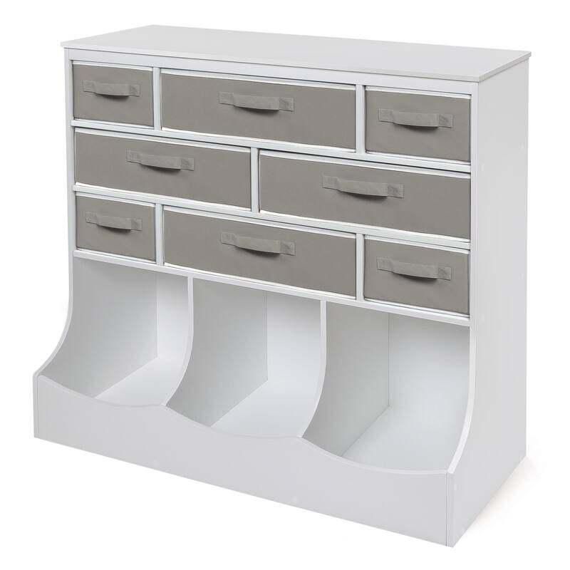 Storage Station with Eight Baskets and Three Bins
