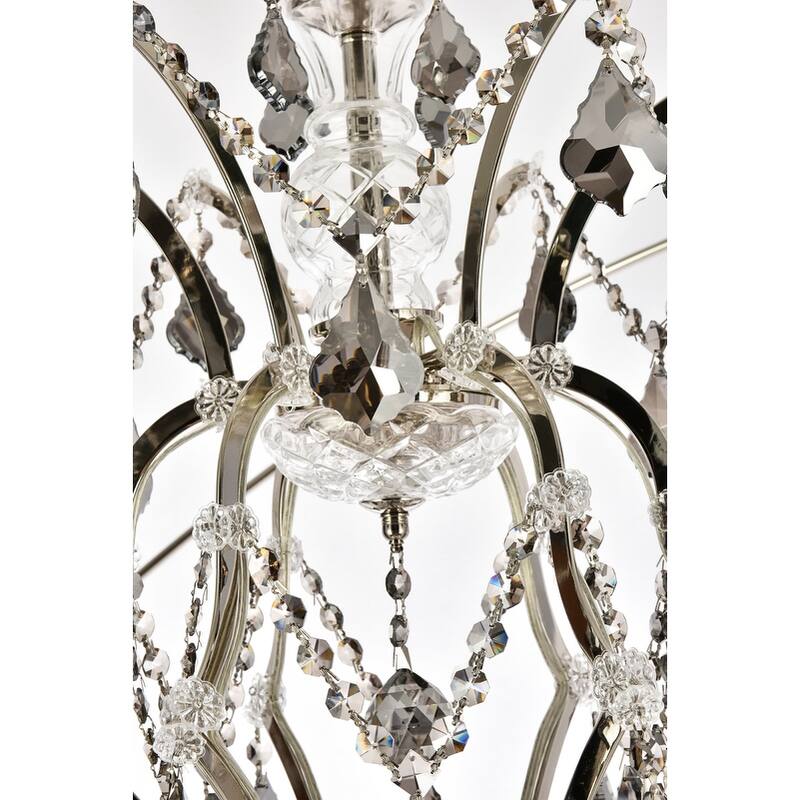 Royce Edge 25-Light Polished Nickel Chandelier