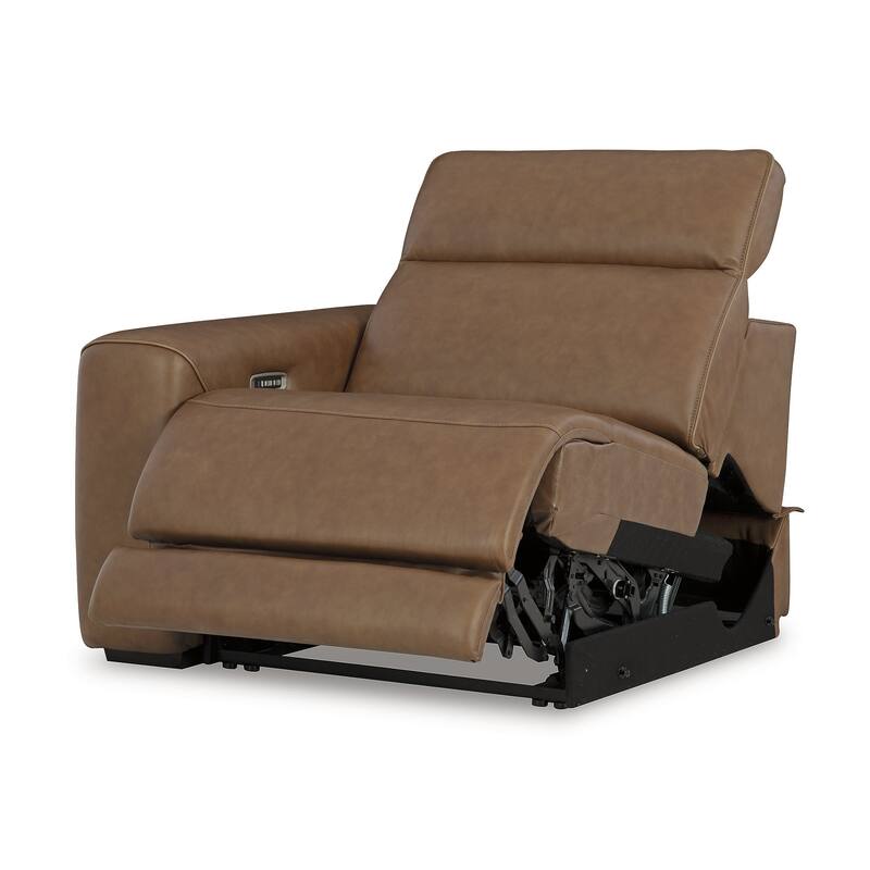 Signature Design by Ashley Rally-Up Brown 3-Piece Power Reclining Sectional Sofa - 116" W x 40" D x 34" H