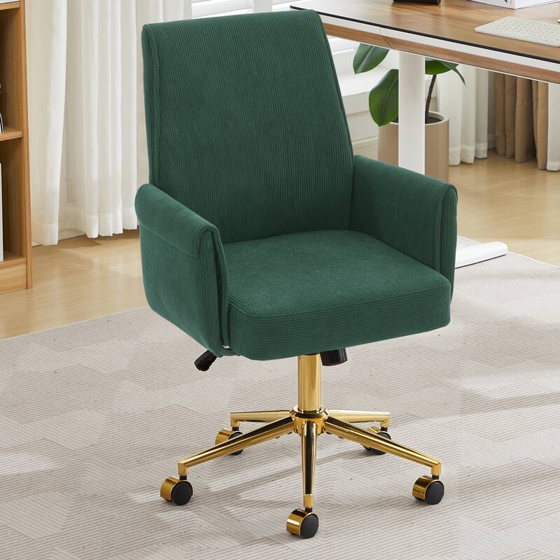 Mid-back liftable Office chair, Striped Fabric, ergonomically designed, The mid-back design provides a better sitting experience