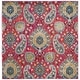 preview thumbnail 56 of 111, SAFAVIEH Madison Belle Boho Glam Paisley Pattern Area Rug 6'7" Square - Fuchsia/Gold. - Square