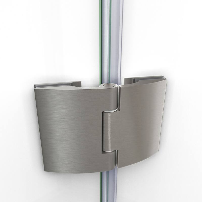 DreamLine Aqua 56-60 in. W x 58 in. H Hinged Tub Door with Extender Panel - 56" - 60" W - 56" - 60" W