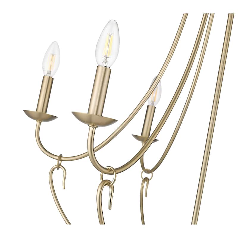 Millennium Lighting 12106 Eisley 6 Light 29" Wide Chandelier