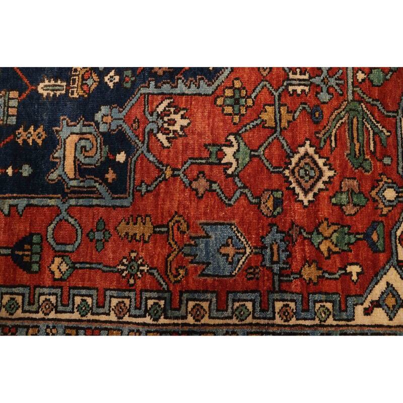 ECARPETGALLERY Hand-knotted Jules Sultane Dark Copper Wool Rug - 8'0 x 9'11