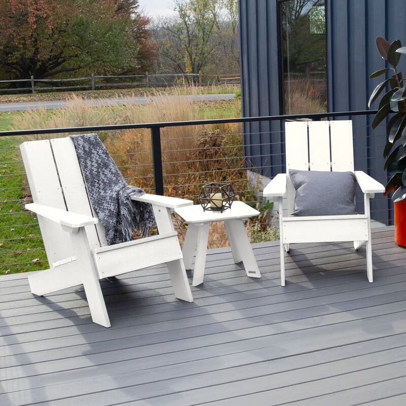 HIGHWOOD 3-piece Adirondack Chairs and Side Table Set