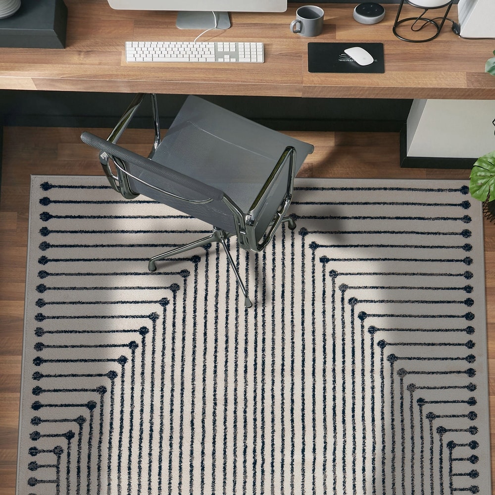 World Rug Gallery Modern Geometric Area Rug