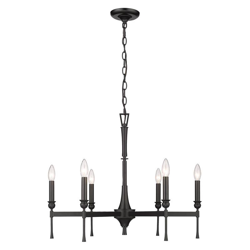 Landon 6-Light Chandelier - Matte Black