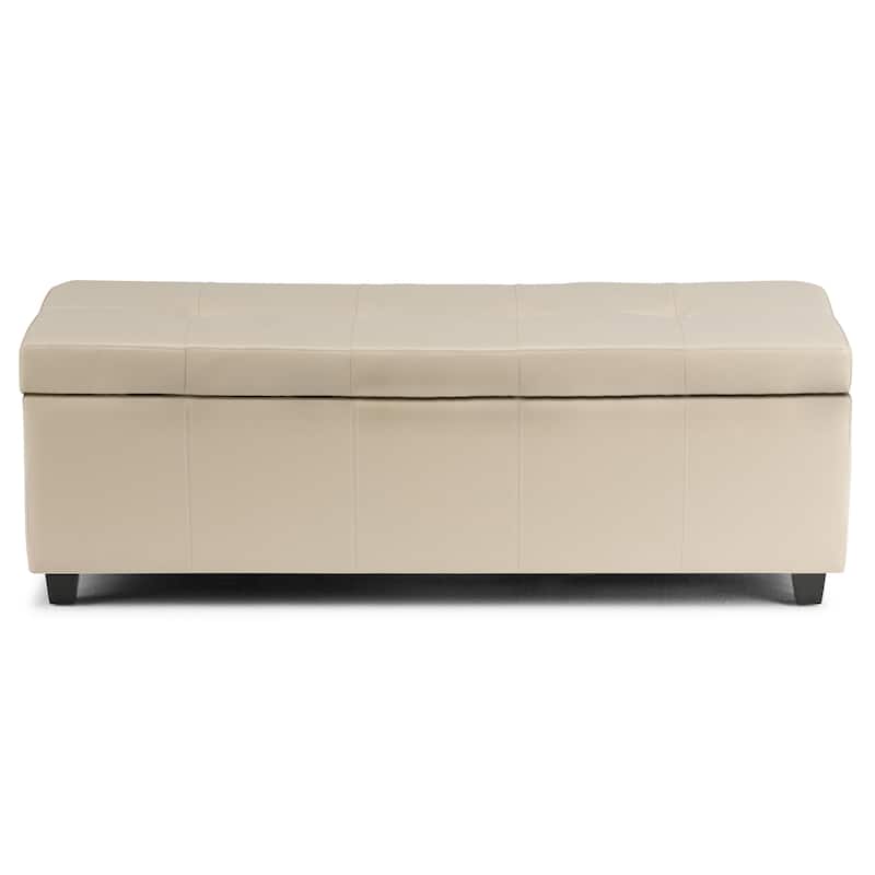 WYNDENHALL Cambridge 48 inch Wide Contemporary Rectangle Storage Ottoman