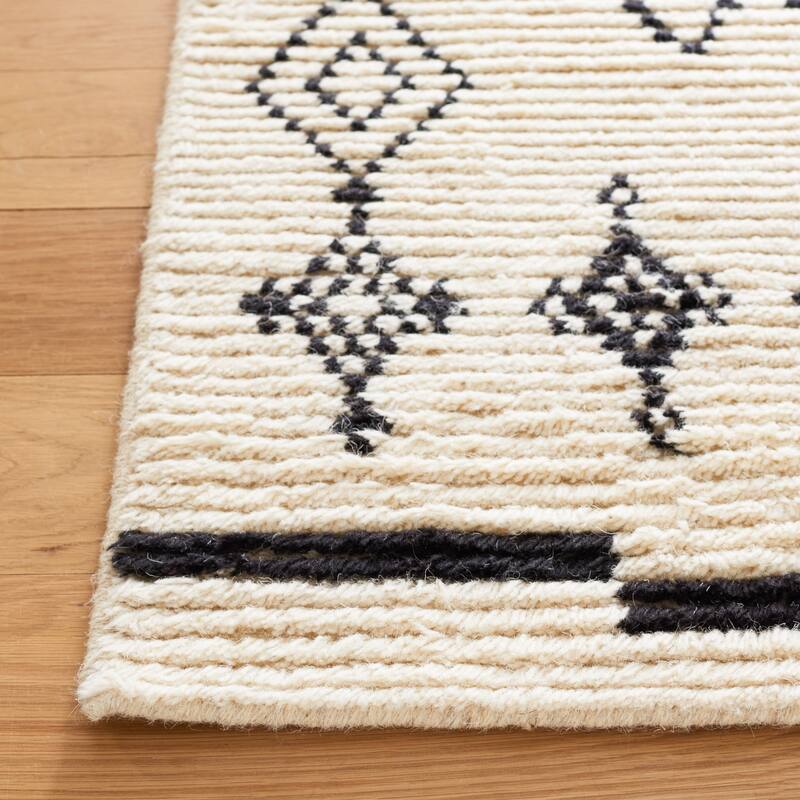 SAFAVIEH Hand-Knotted Kenya Caong Moroccan Tribal Boho Wool Rug