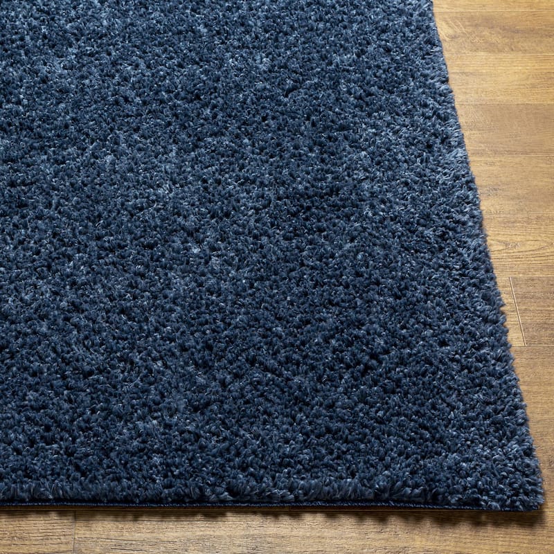 Livabliss Deluxe Shag Minimalist Medallion Area Rug