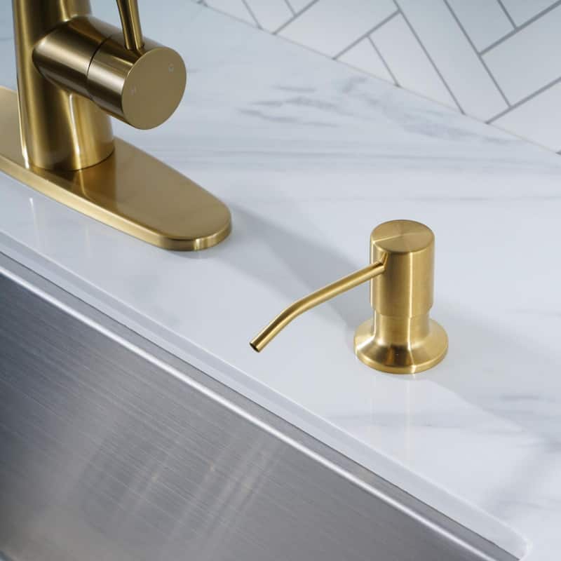 WOWOW Single Handle 3-Mode Pull Out Sprayer Kitchen Faucet