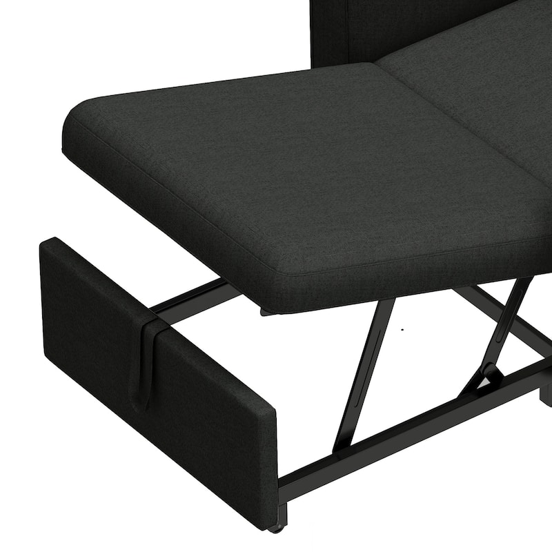 3-in-1 Convertible Sofa Chair Bed with Pull-Out Sleeper and Reclining Lounge for Living Room or Small Space Comfort