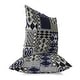 preview thumbnail 2 of 3, Grey And Blue Patched Perfection Indoor/Outdoor Throw Pillow Zipper