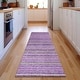 preview thumbnail 88 of 107, Premium Washable Super Soft Stripe Mayfield Rug Purple - 2' 3" x 7' 6" - Runner
