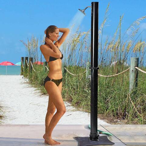 Blue Wave 5.5 Gallon Poolside Solar Shower with Base and Temperature Control
