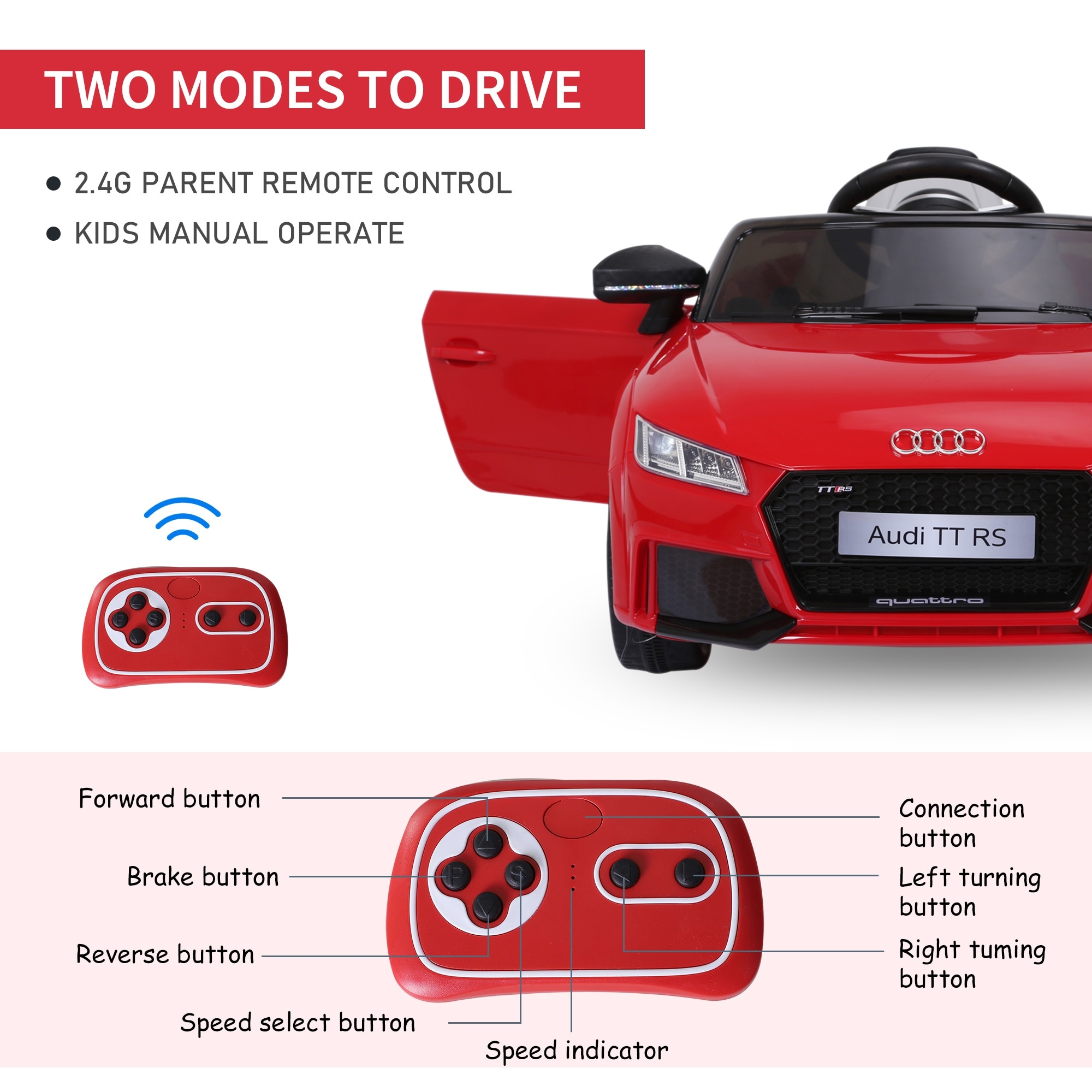 audi tt 6v electric car
