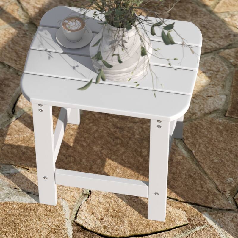 All-Weather Poly Resin Adirondack Side Table - Patio Table