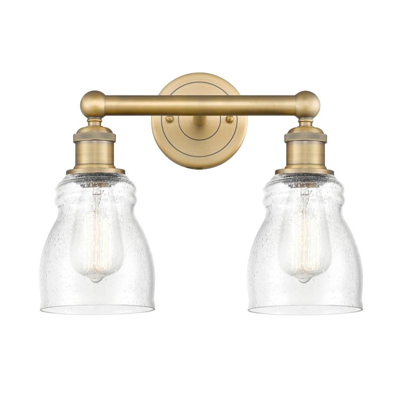 Innovations Lighting 616-2W-12-14 Ellery Vanity Ellery 2 Light 14" - Brushed Brass / Seedy