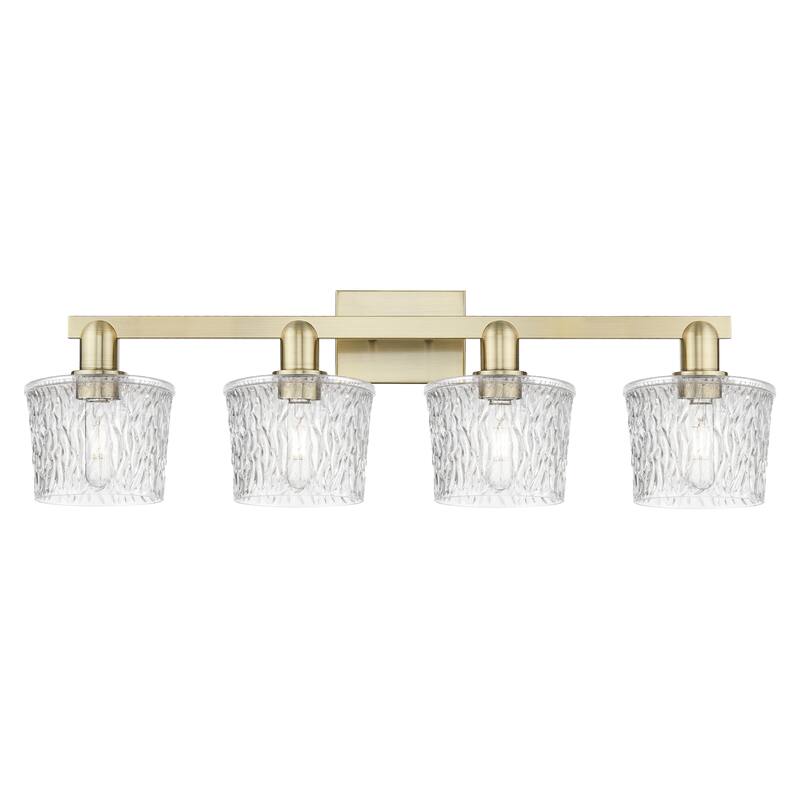 Innovations Lighting Endless Possibilities Arcadia - Niagara - 4 Light 34" Bath Vanity Light - Antique Brass