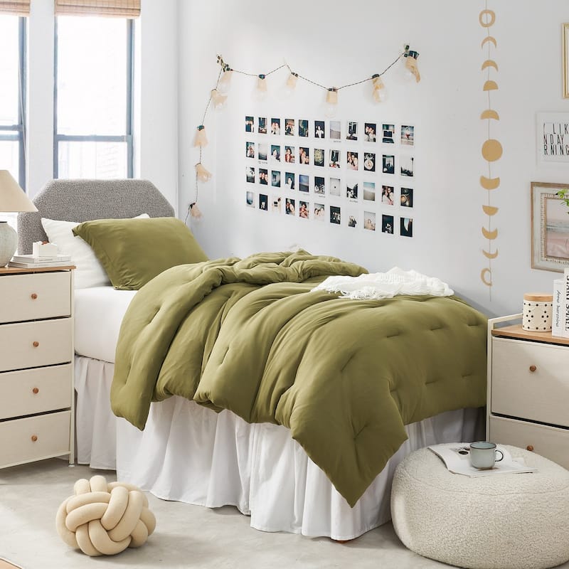 Summertime Thick® - Coma Inducer® Oversized Comforter Set - Twin XL - Olive Drab