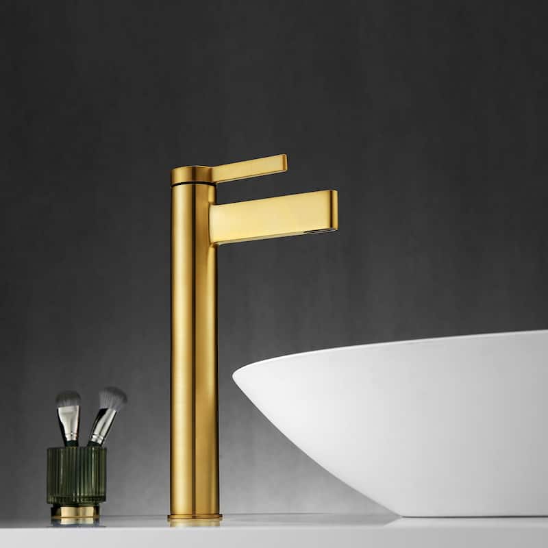 Vinnova Oviedo Single Hole Lever Vessel Bathroom Faucet