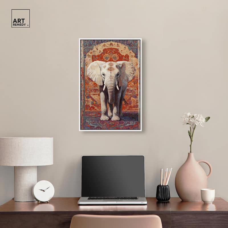 Elephant Archway Canvas by Art Remedy