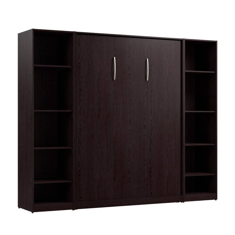 Claremont Full Murphy Bed with Closet Organizers (99W) by Bestar