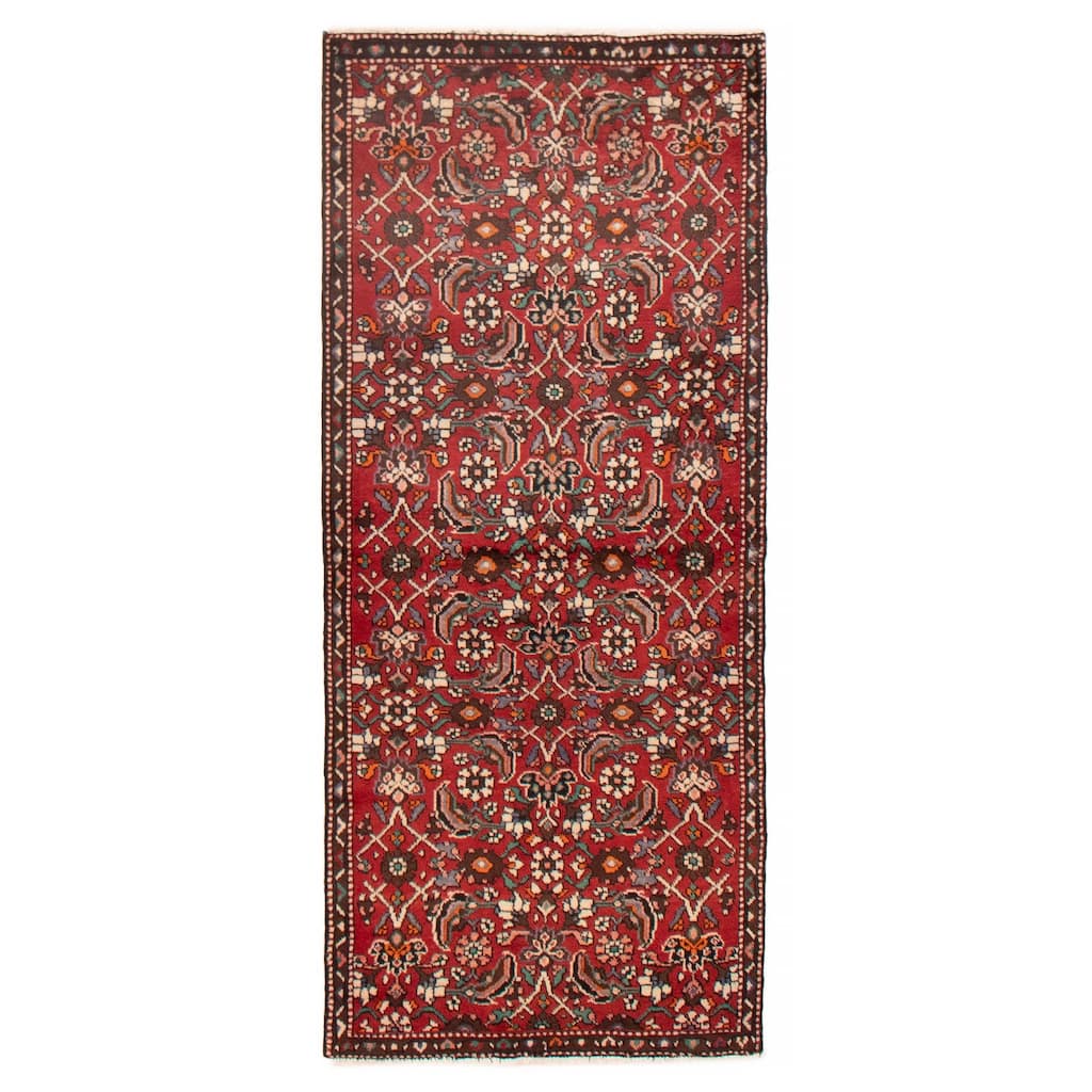 ECARPETGALLERY Hand-knotted Andelz Red Wool Rug - 2'10 x 6'9
