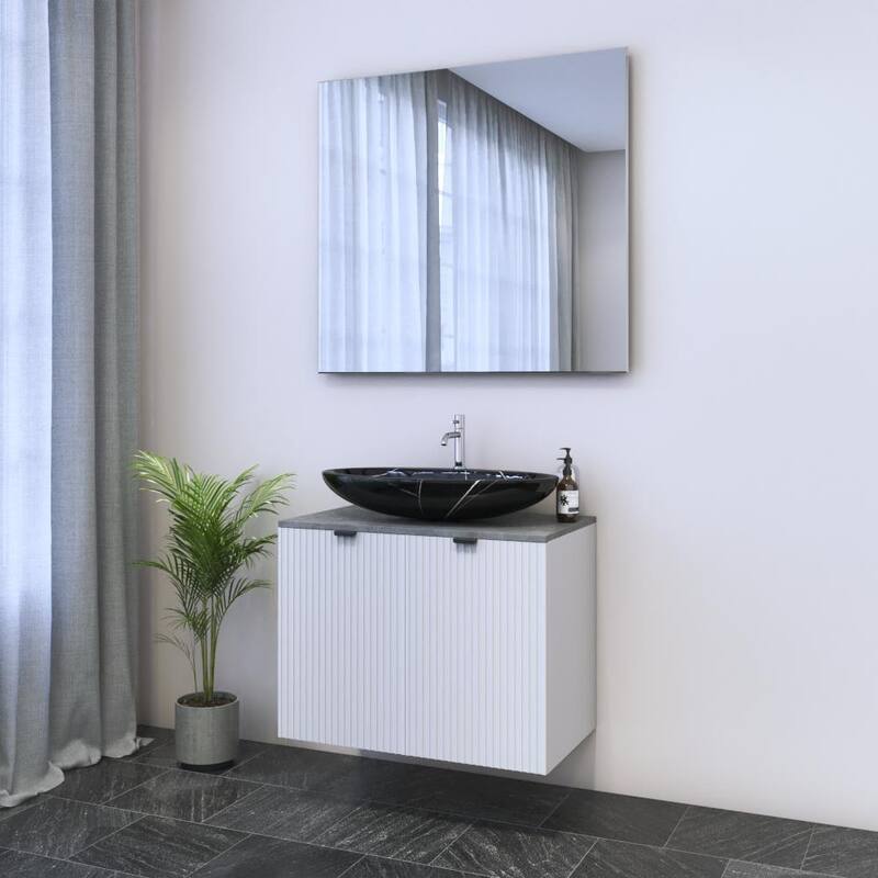 Nicole 2D 80 Floating Bathroom Vanity (32" Width)