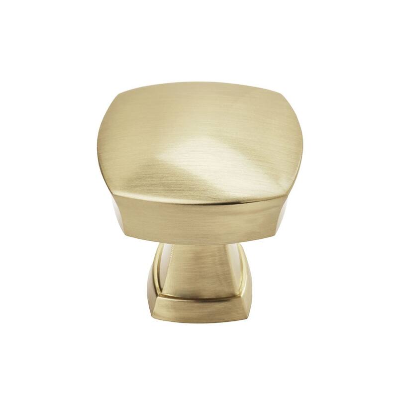 Stature 1-1/4 in (32 mm) Length Golden Champagne Cabinet Knob - 10 Pack - 1.25