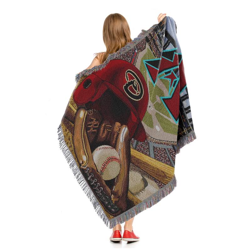 MLB Woven Tapestry Throw Blanket