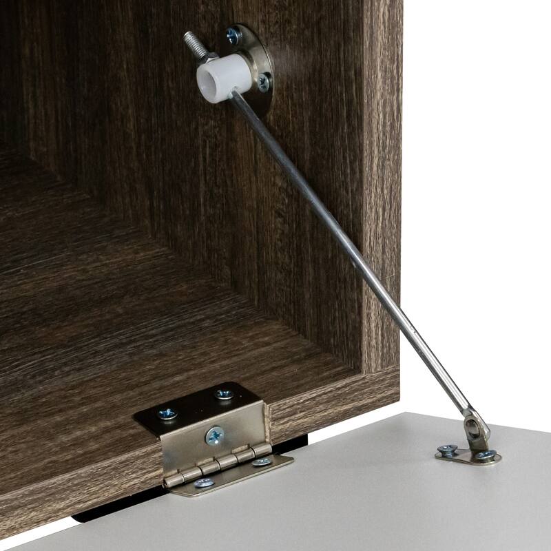 Modern Minimalist LED TV Stand, Floor Cabinet, Wall-mounted TV Stand with Toughened Glass Shelf, for Living Room