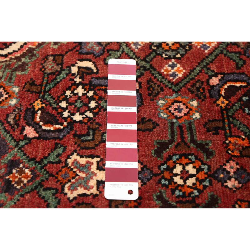 ECARPETGALLERY Hand-knotted Andelz Dark Red Wool Rug - 3'9 x 7'5