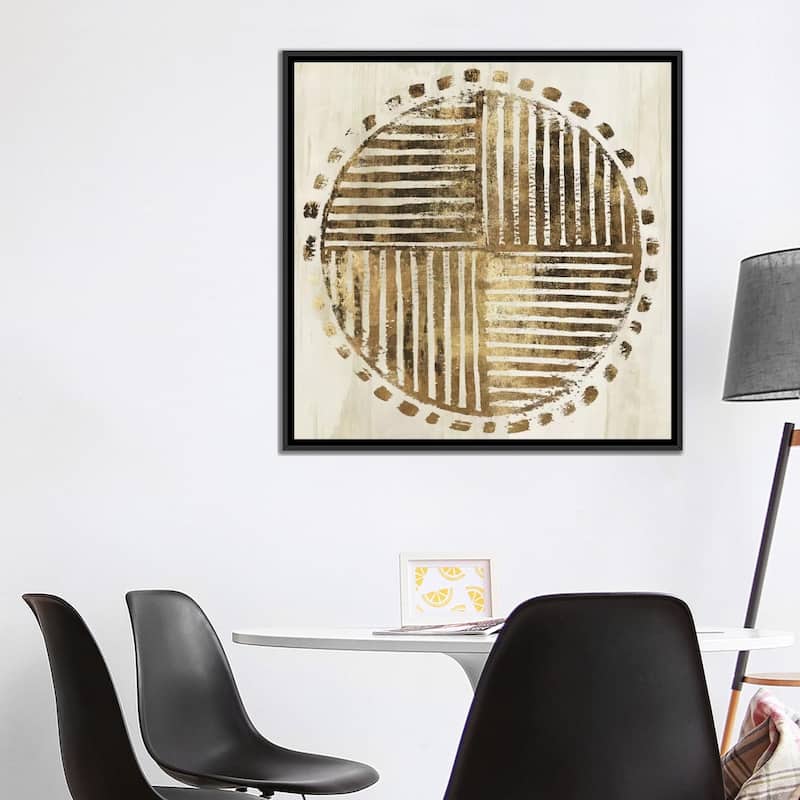 iCanvas "African Lines I" by Eva Watts Framed Canvas Print