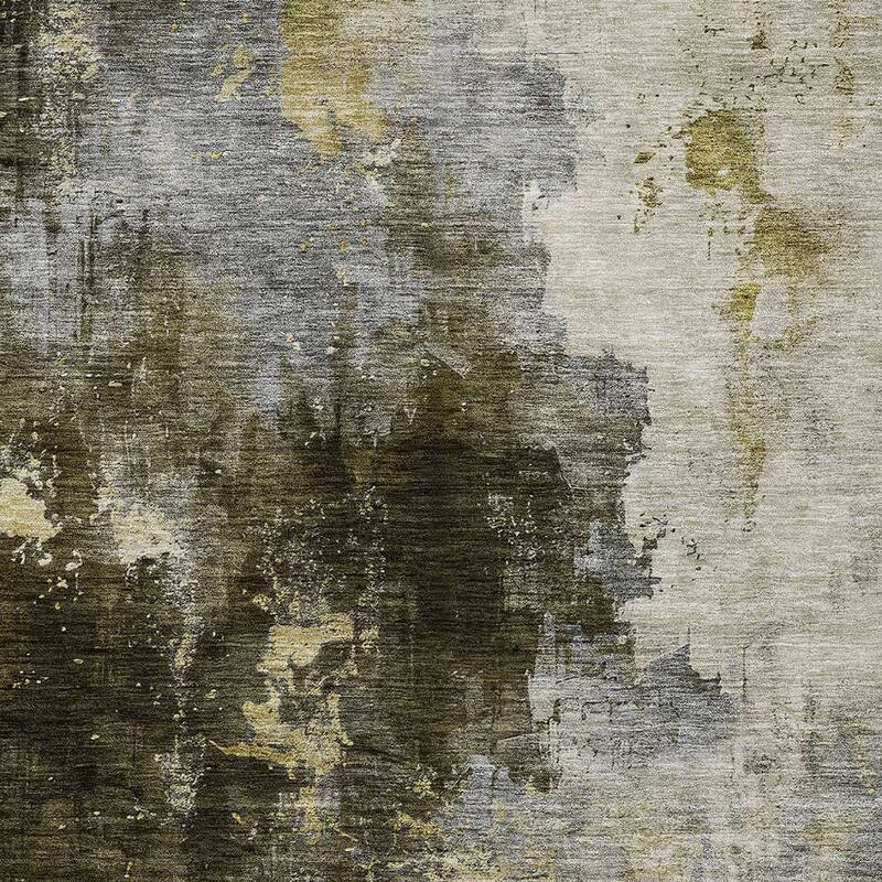 HomeRoots Abstract Transitional Rectangle Outdoor Rug