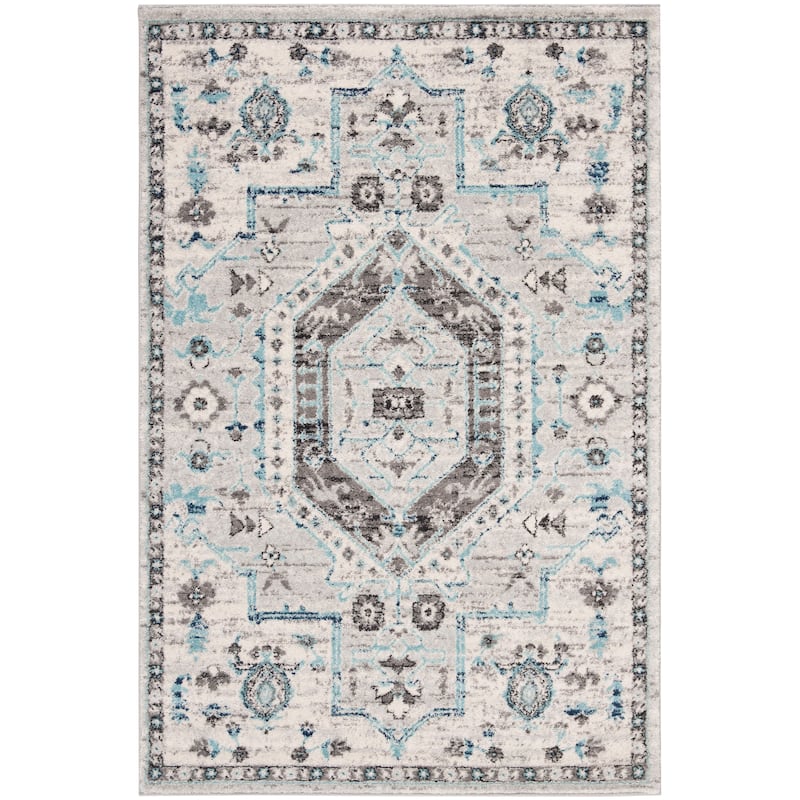SAFAVIEH Madison Darline Vintage Boho Oriental Rug - 4' x 6' - Grey/Dark Grey