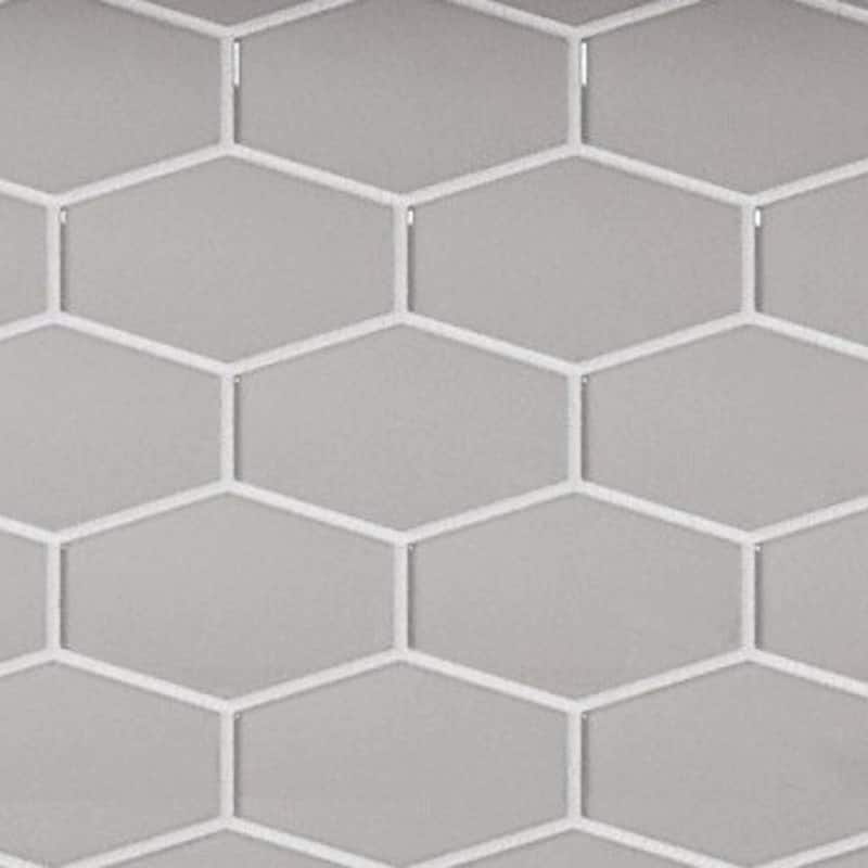 Cruz Bay Studio MKT2871 Long Hex - 11" x 11" Geometric Wall Tile - - Marsh Gloss
