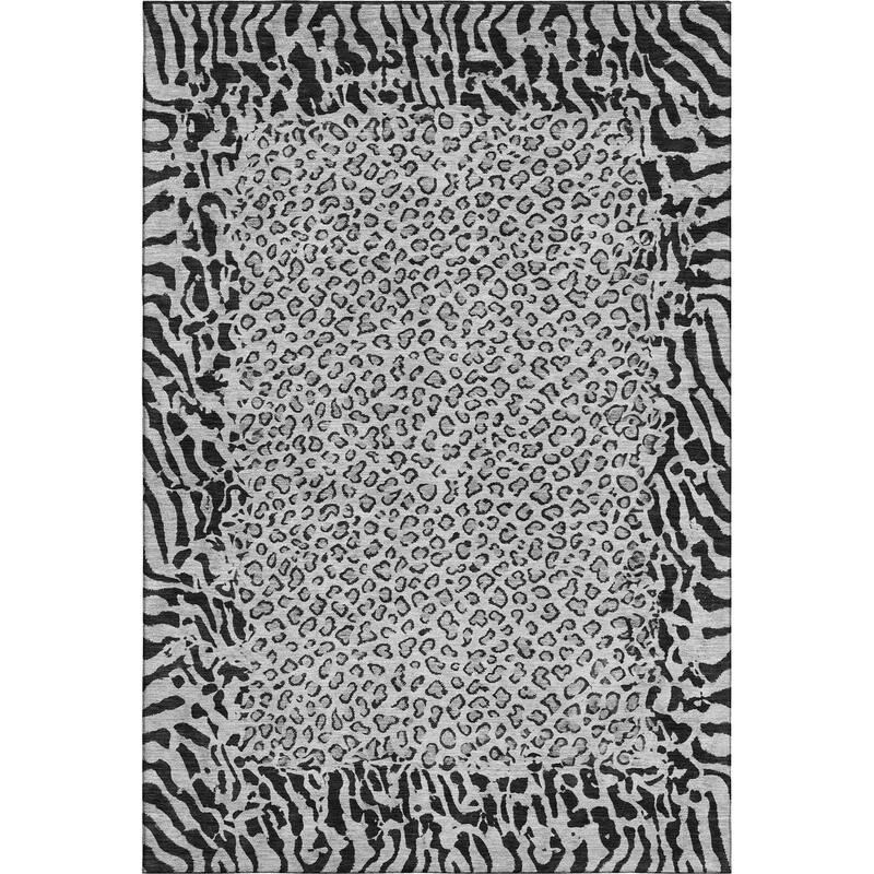 Premium Washable Super Soft Animal Print Border Mayfield Rug