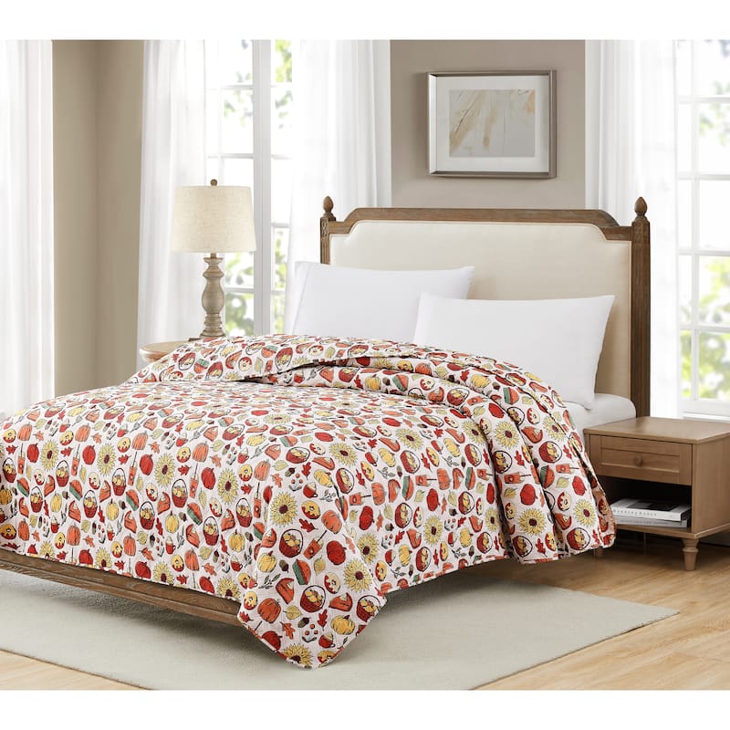Patchwork Harvest Plaid Leaves Lodge Sunflowers Quilts