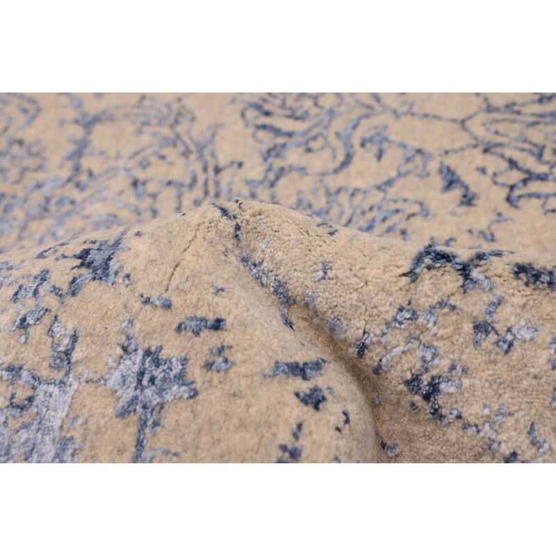 ECARPETGALLERY Hand Loomed Elysian Light Khaki Rug - 8'0 x 9'11