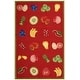 preview thumbnail 17 of 54, SAFAVIEH Handmade Chelsea Britny French Country Fruit Wool Rug 5'3" x 8'3" - Red - Rectangle