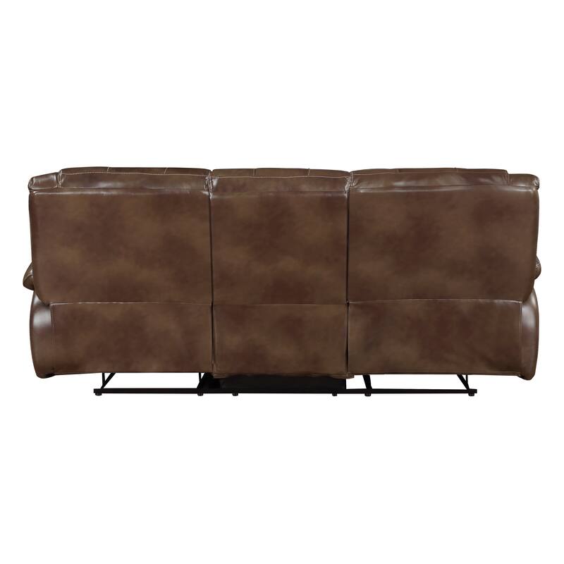Baron 2-Piece Leather Match Manual Reclining Sofa Set