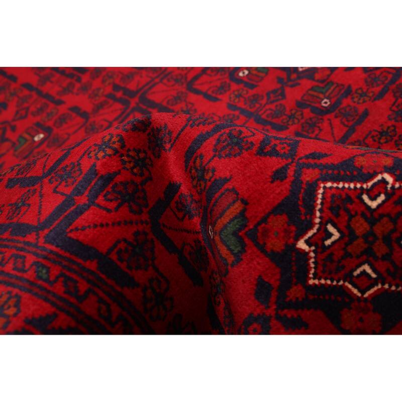 ECARPETGALLERY Hand-knotted Finest Khal Mohammadi Red Wool Rug - 3'11 x 6'0