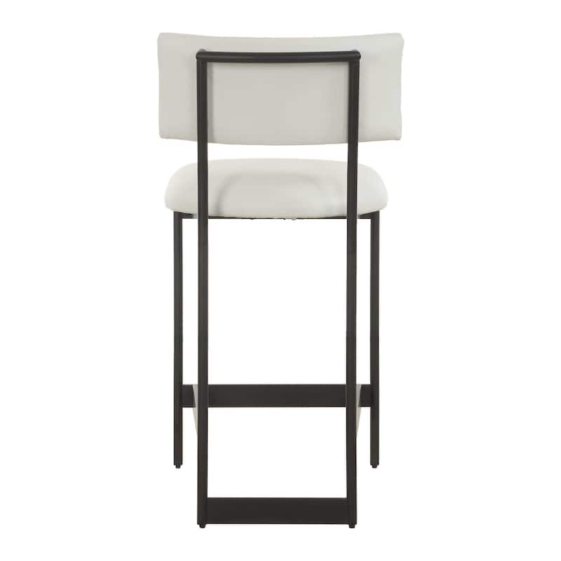 Uttermost Apsley Black Counter Stool - 18"W x 22.5"D x 37"H