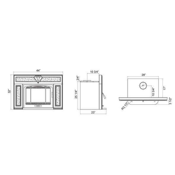 Shop Hiflame Thoroughbred Extra Large Wood Burning Fireplace