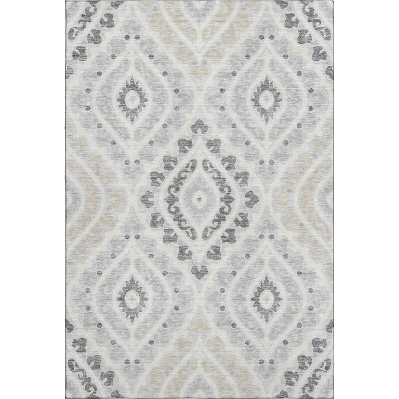 Premium Washable Super Soft Diamond Medallions Mayfield Rug