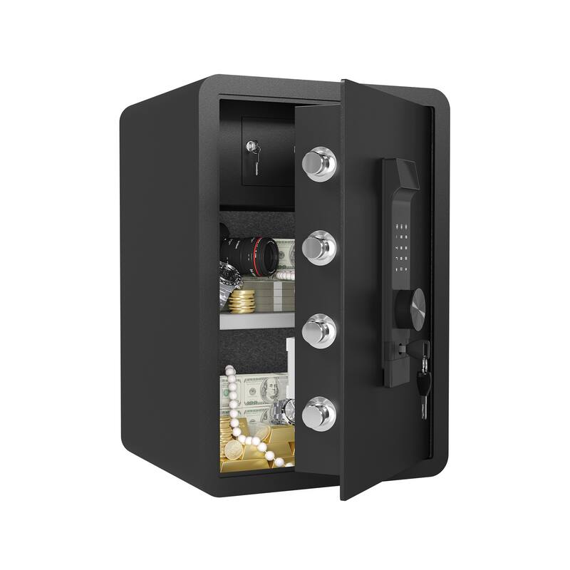 Fireproof and Waterproof Bag,with Electronic Password Lock,Safe with Private Inner Cabinet for Home,Office and Hotel