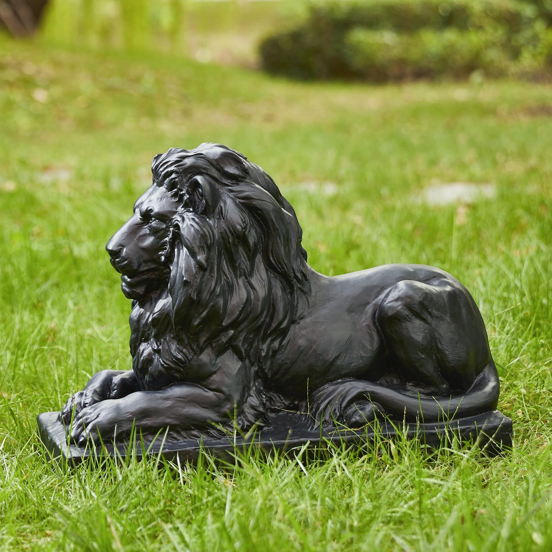 Option 1-Piece Black Lying Lion