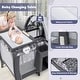 preview thumbnail 11 of 14, Portable Baby Nursery Center 4-in-1 Portable Travel Crib - 40" x 28.5" x 29" (L x W x H)